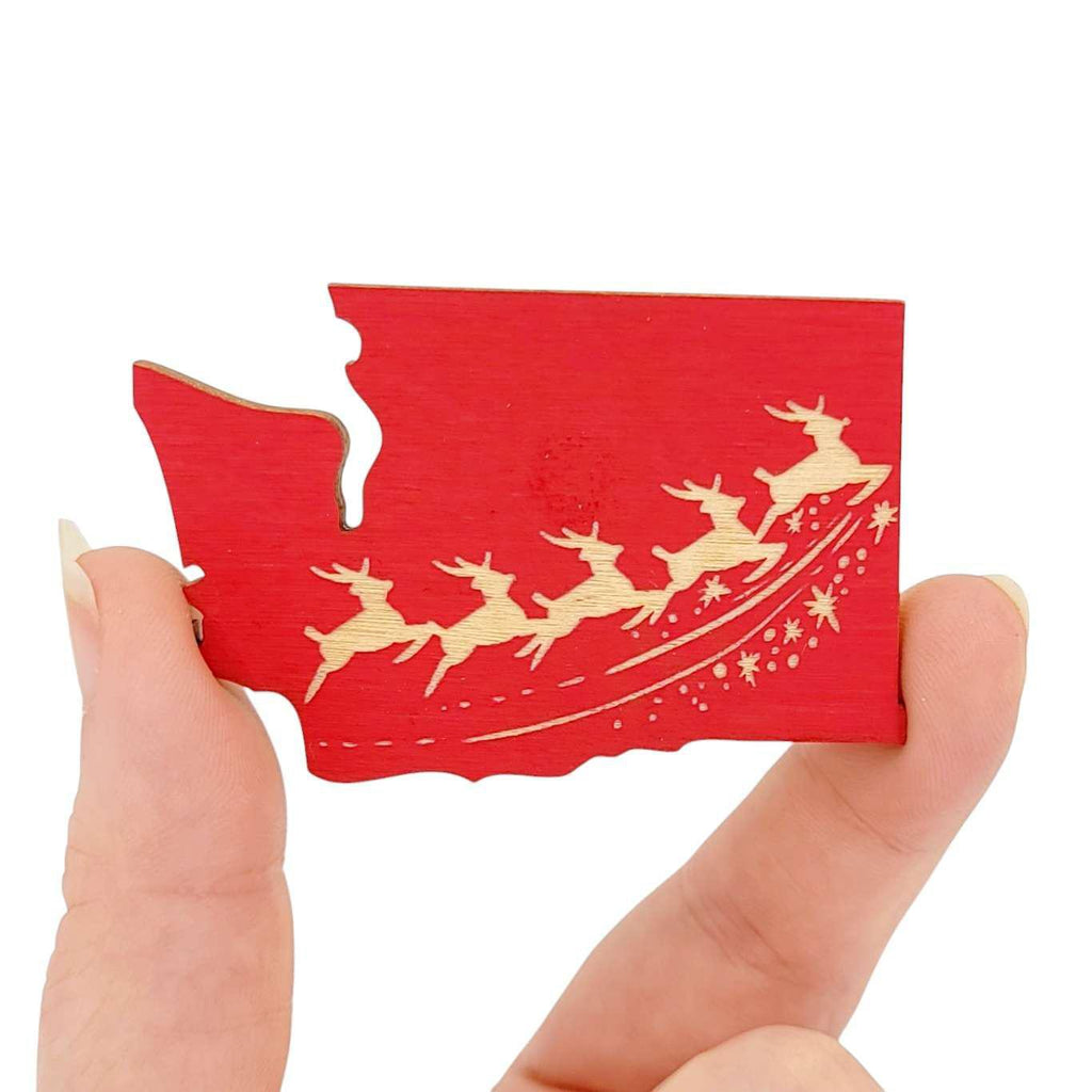 Magnets - Small - WA State Reindeer (Asst Colors) by SnowMade