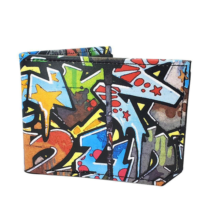 Leather Wallet - Graffiti (Multicolor) by Backerton