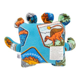 Plush - 14in - Large Chomper Buddy (Teal Dinosaurs Mint) by Peek A Boo Plush, image 4 of 7