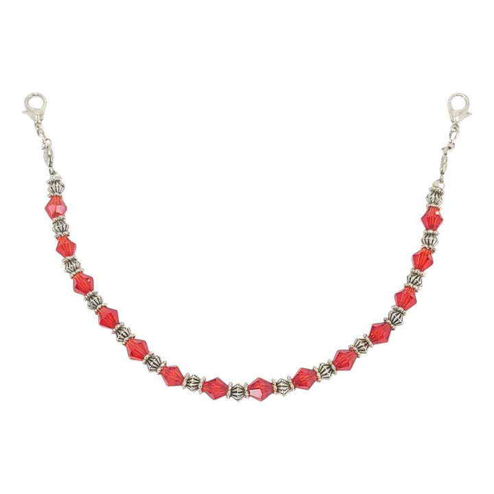 Mask Chain - Bead String (Red Glass) by Tiny Aloha