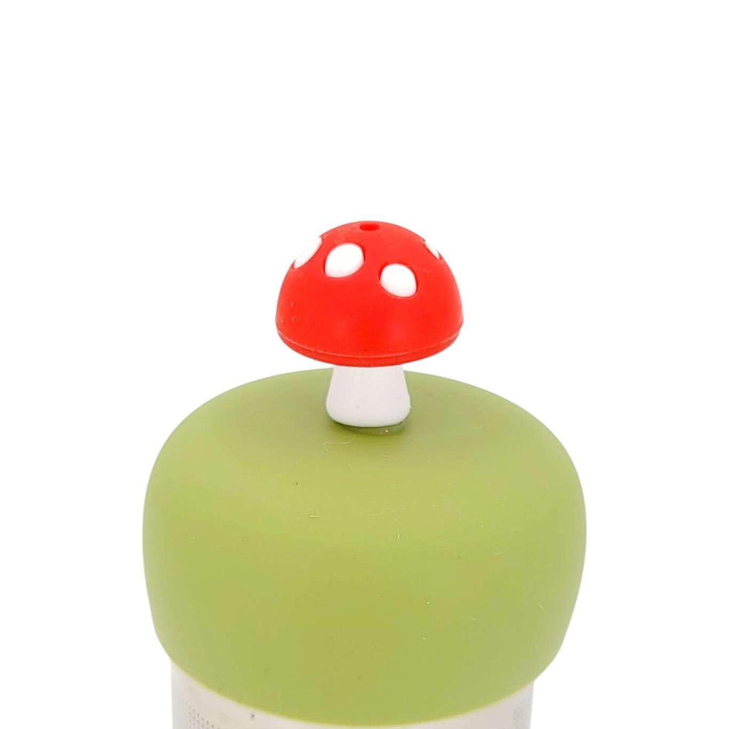 Tea Infuser - Candy Red Mushroom (Earth Green Base) by Teany Tiny Kitchen