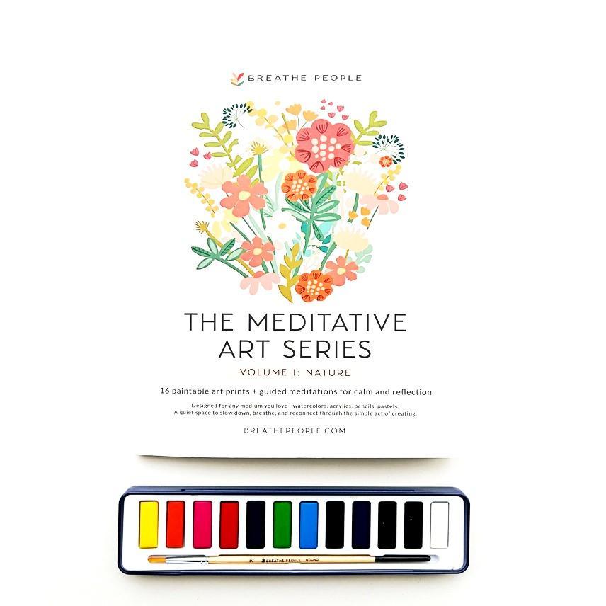 Watercolor Journal - Meditative Art + Journal by Breathe People