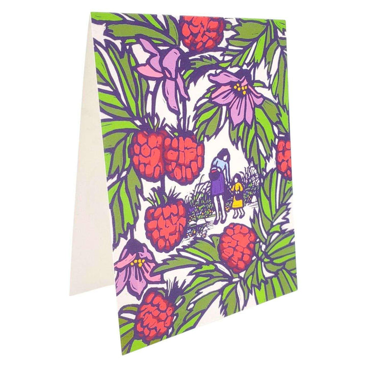 Card - Mother's Day - Walk With Mama Raspberry by Little Green