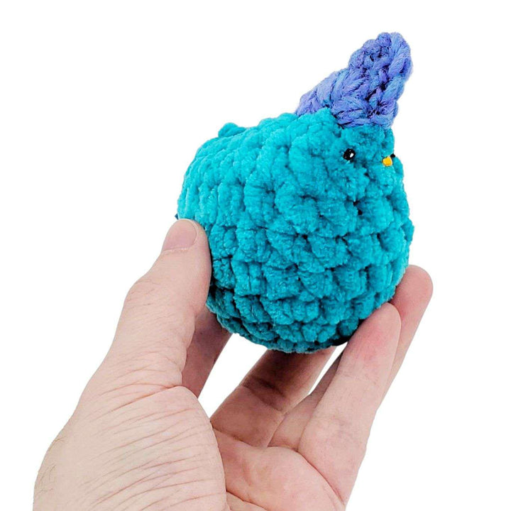 Plush Toy - Pocket Chicken (Teal - Assorted) by Moyo Workshop