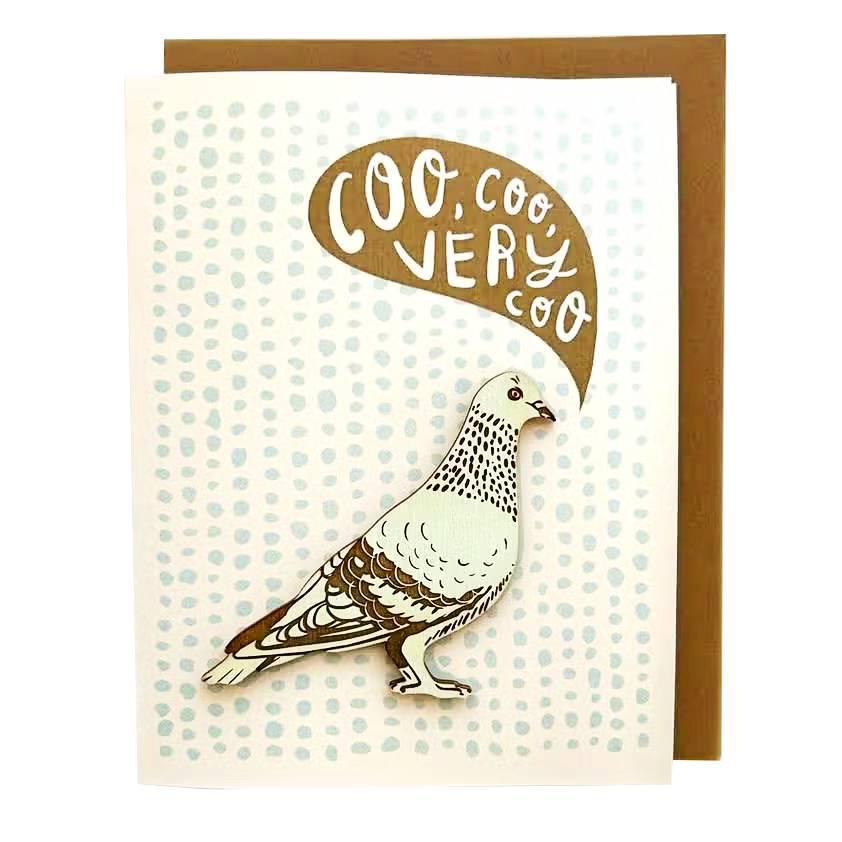 Magnet Card - Coo Coo Very Coo Pigeon by SnowMade