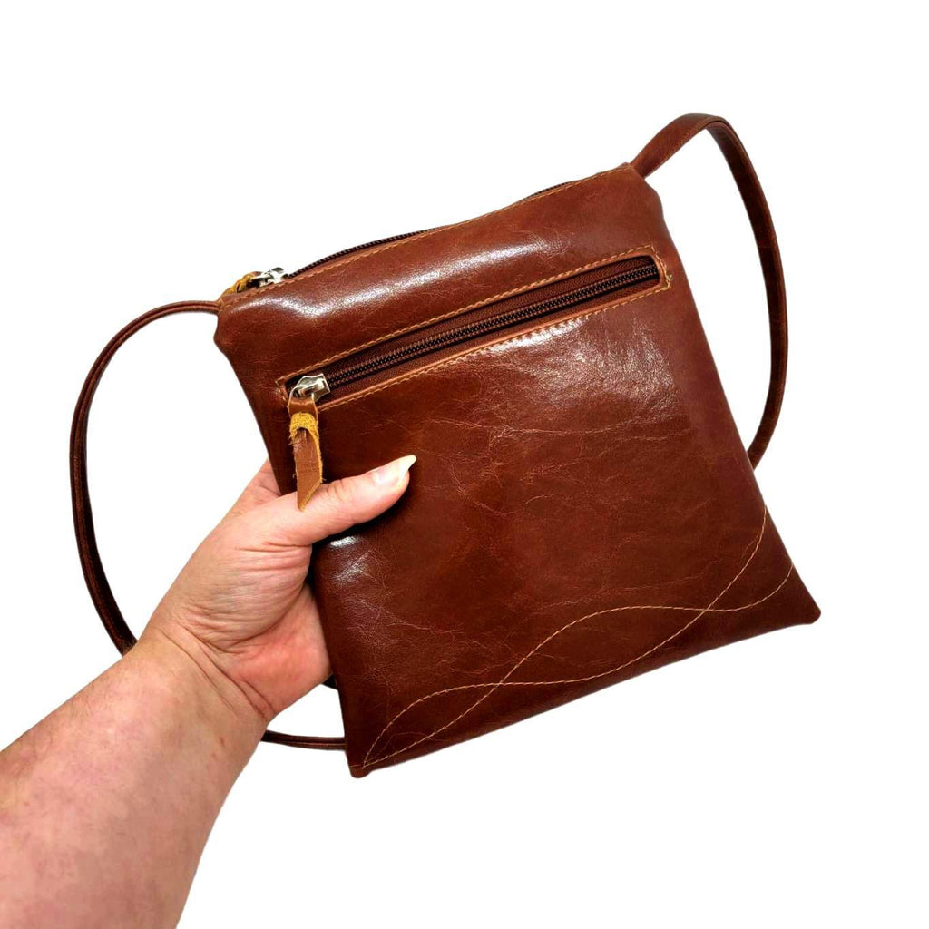 Bag - Cha Cha Tall Adjustable Small Cross Body (Ale Brown) by Crystalyn Kae