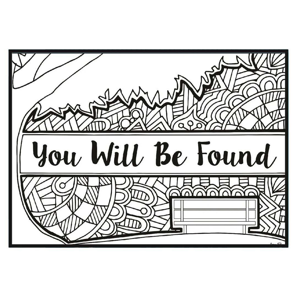 Coloring - You'll Be Found (Pages or Postcards) by Coloring Broadway