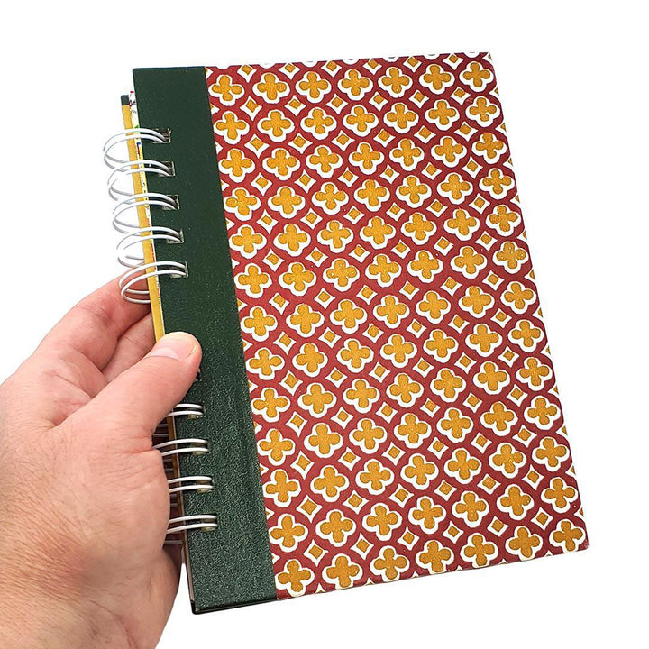 Journal - Wire-Bound Mixed Paper Notebook (Map Theme, Assorted) by Original Brooks