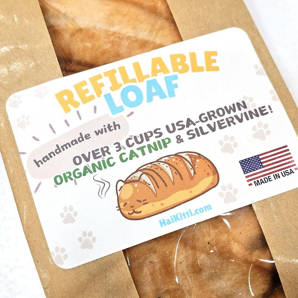 Cat Toy - Refillable Catnip Loaf by HaiKitti