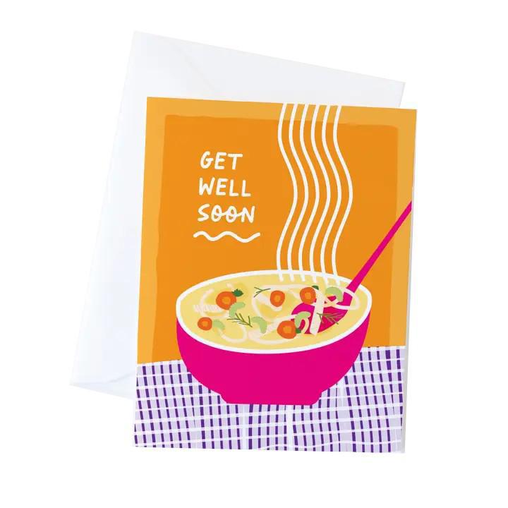Card - Get Well Soon - Noodle Soup by Graphic Anthology