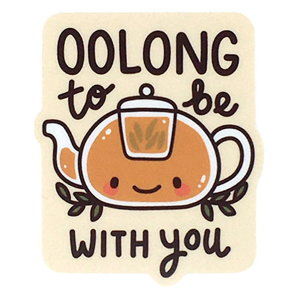 Vinyl Stickers - Oolong to Be With You by Mis0 Happy