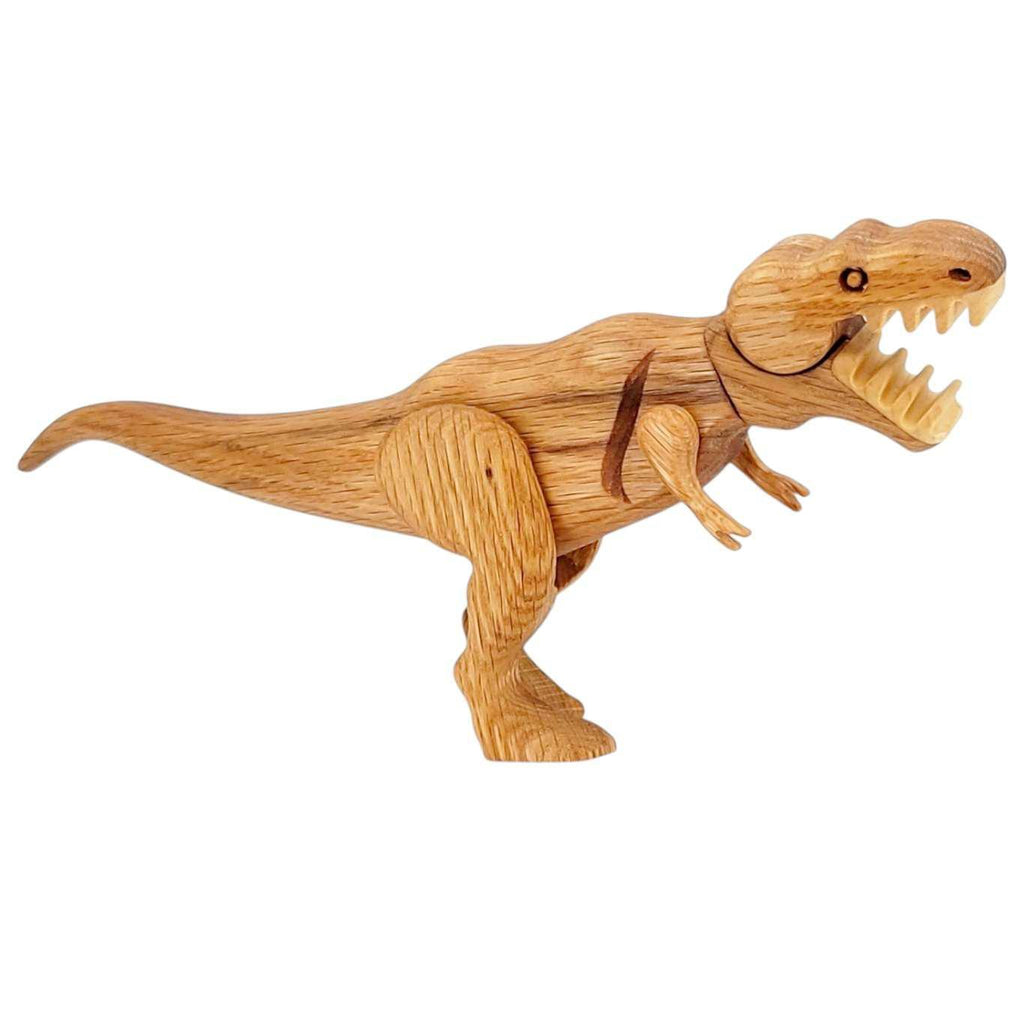 Wood Toy - Tyrannosaurus Dinosaur with Magnetic Joints by The Serious Toy Company