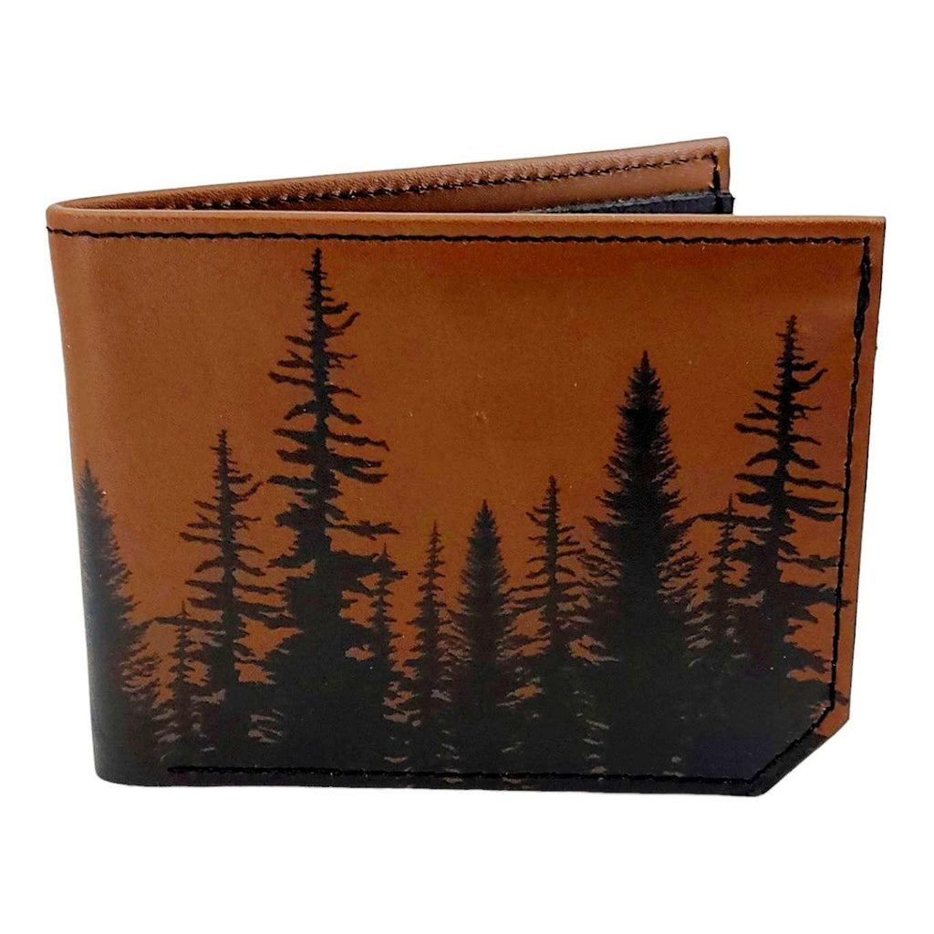Leather Wallet - Brown Trees by Backerton