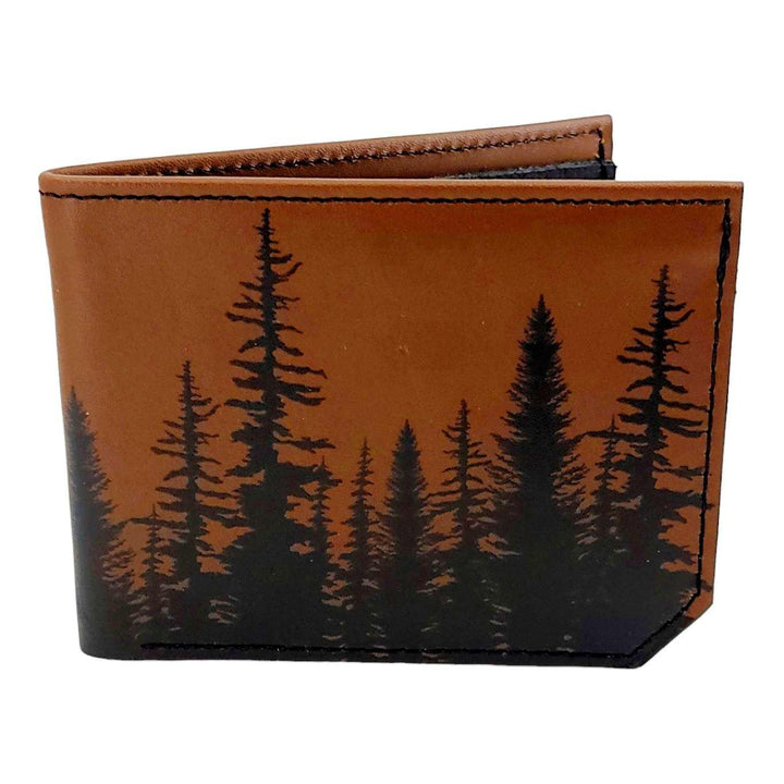 Leather Wallet - Brown Trees by Backerton