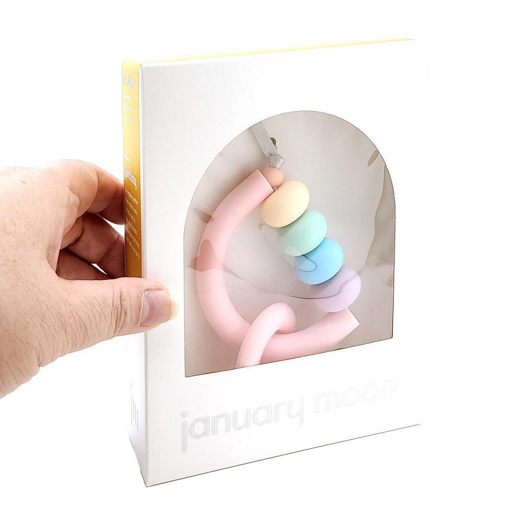 Teether - Arch Ring (Rainbow Sherbet) by January Moon