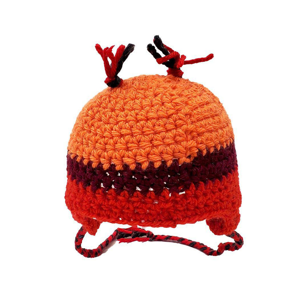 Hat - Infant - Owl (Orange Red) by Scary White Girl