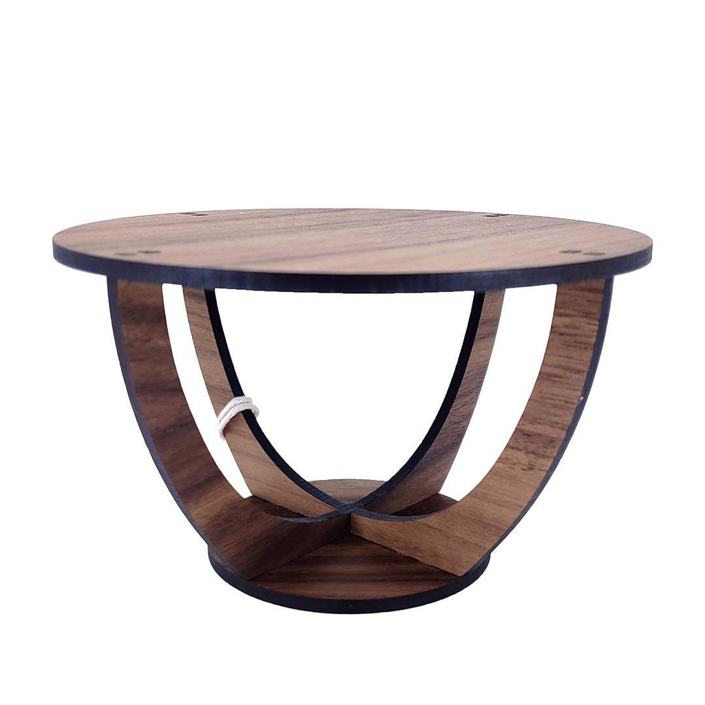 Plant Stand - Circular Walnut (Small or Large) by 6 by 6 Arts