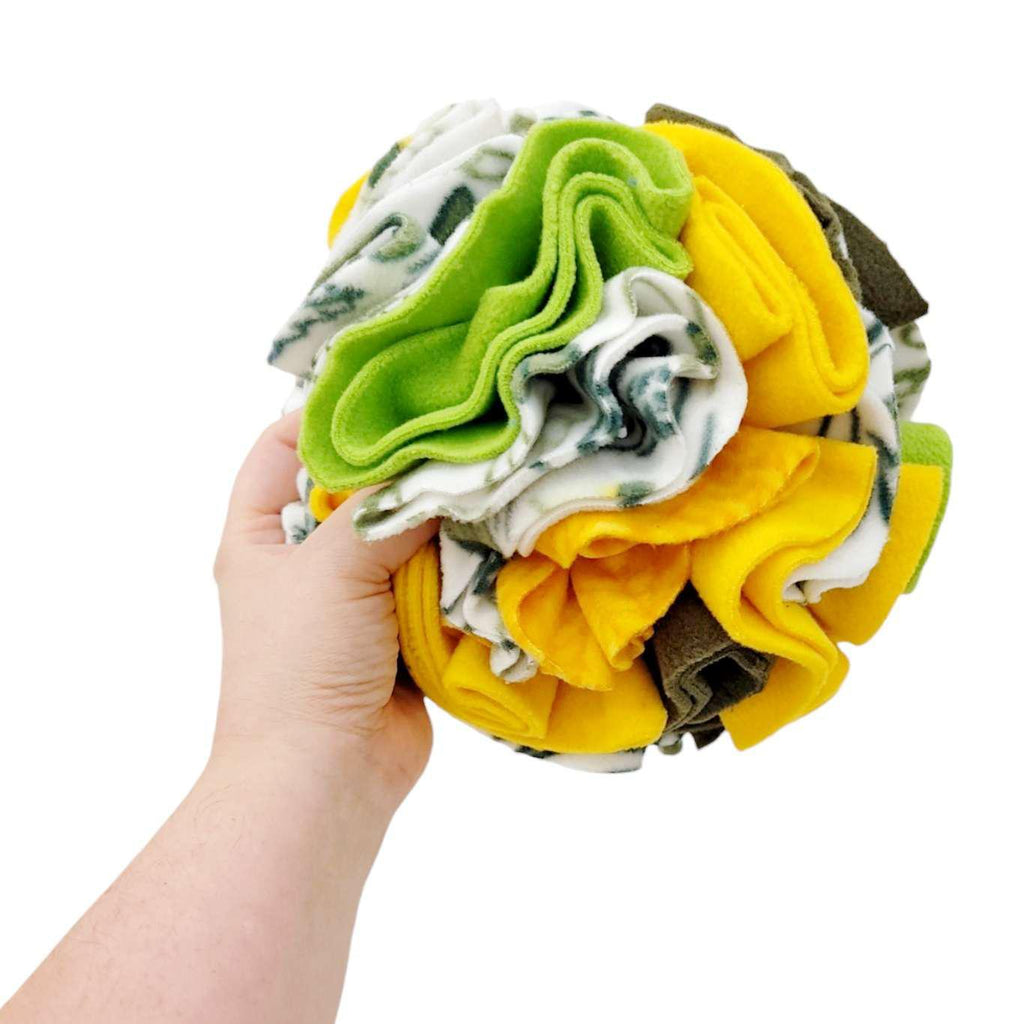 Pet Toy - 10 in - Large Snuffle Ball (Asst Color Combos) by Superb Snuffles