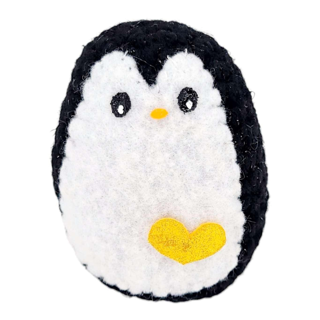 Plush Toy - Small Penguin (Black with Gold Heart) by Moyo Workshop