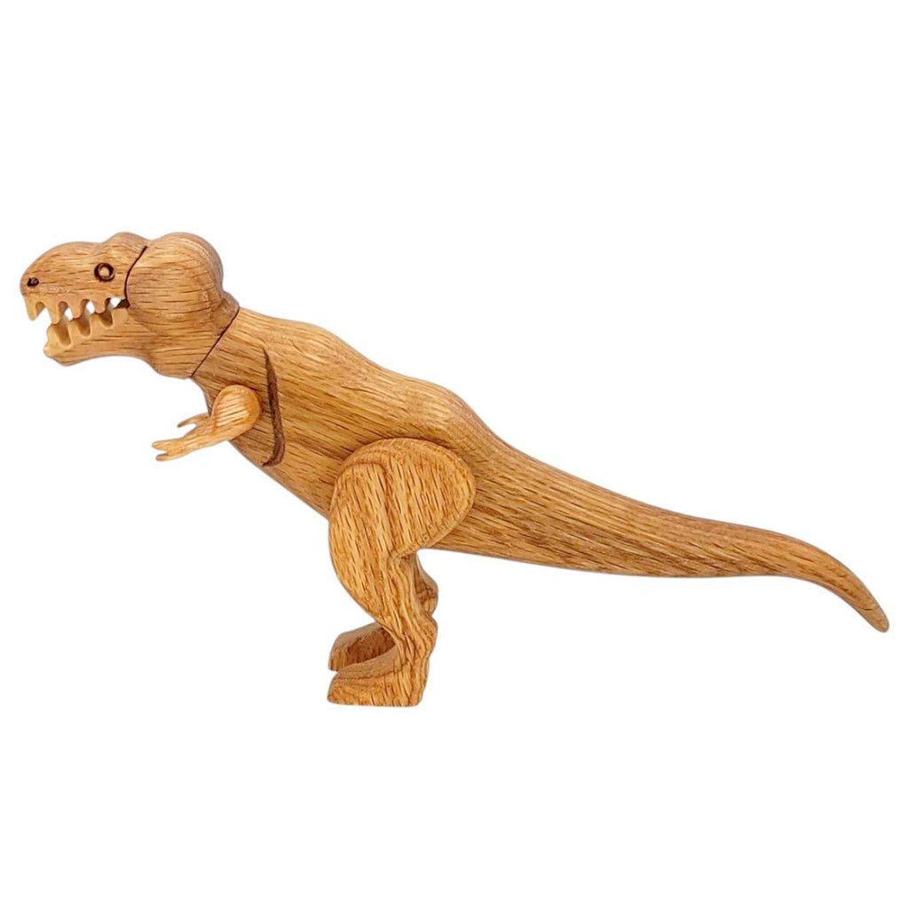 Wood Toy - Tyrannosaurus Dinosaur with Magnetic Joints by The Serious Toy Company