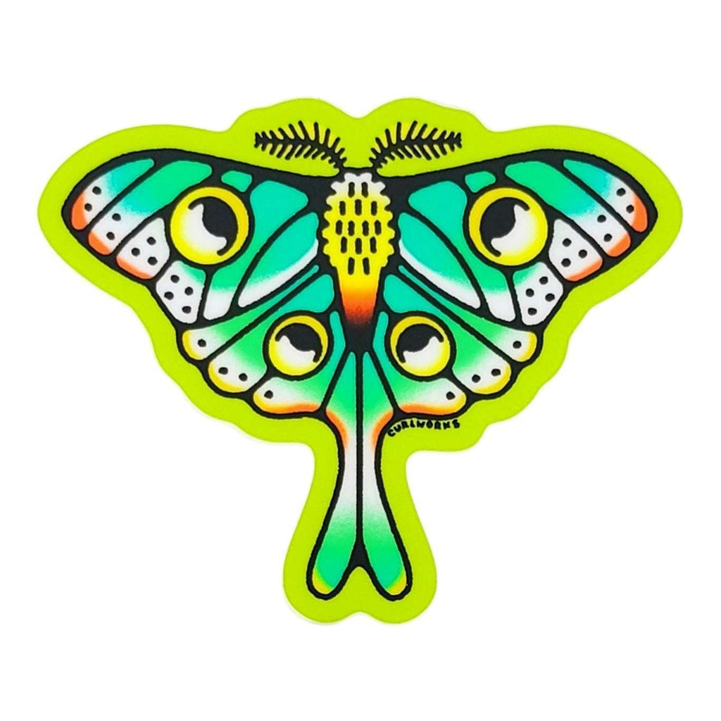 Sticker - Luna Moth by Curlworks