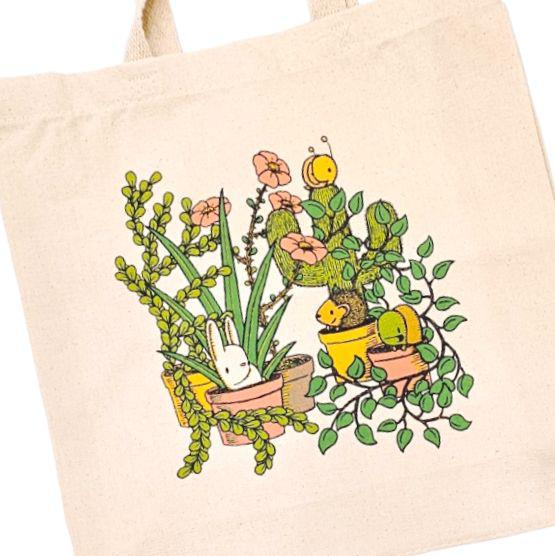Tote Bag - Plant Friends by Everyday Balloons Print Shop