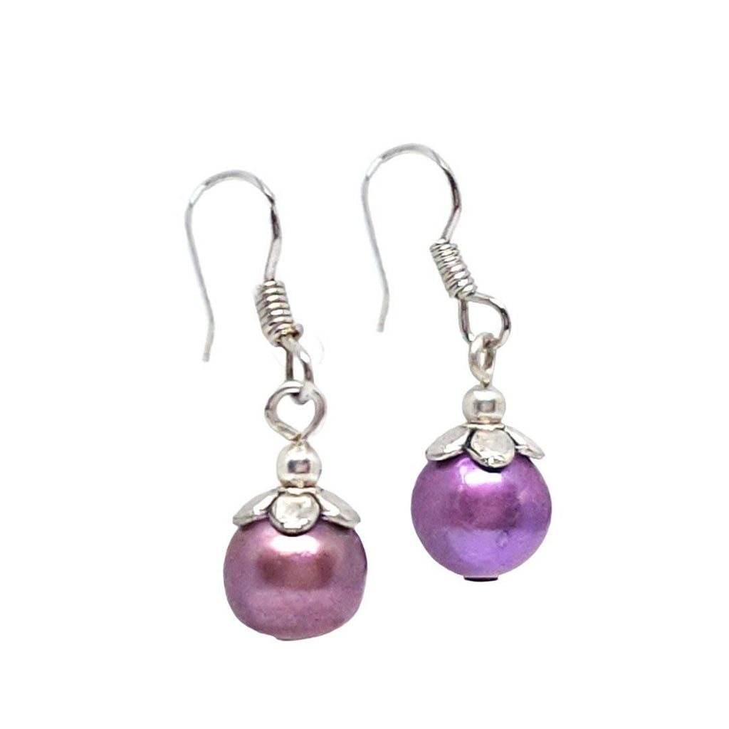 Earrings - Short berry FW pearls Silver plate by Tiny Aloha