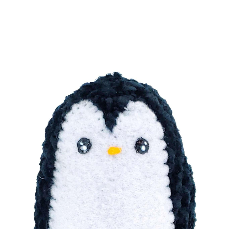 Plush Toy - Small Penguin (Black with Purple Heart) by Moyo Workshop, image 1 of 6