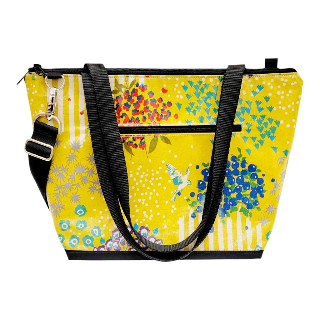 Bag - Convertible Travel Tote (Flowers on Yellow) by Laarni and Tita