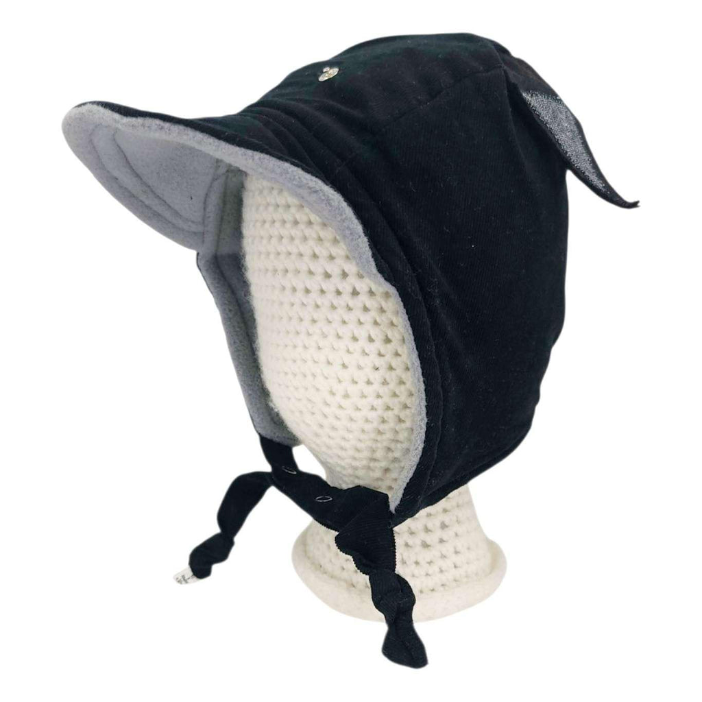 Baby Bonnet - Wildthings Pilot Cap (Black Cat) by Urban Baby Bonnets