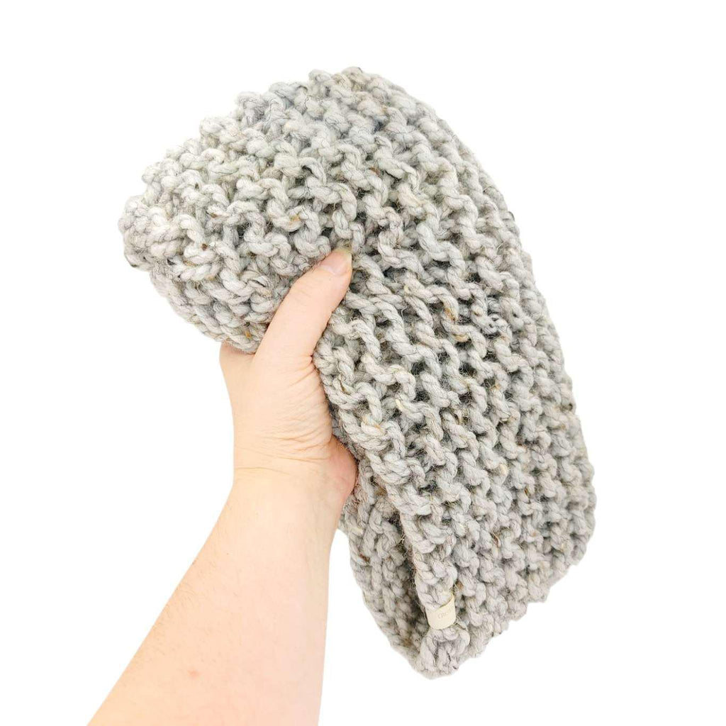 Knit Scarf - Cowl - Classic (Gray Marble) by Cristin Rae Knits