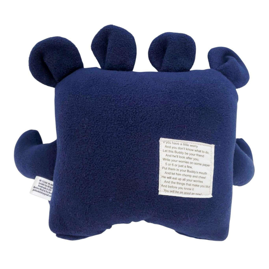 Plush - 14in - Large Chomper Buddy (Navy Sea Creatures) by Peek A Boo Plush, image 4 of 7