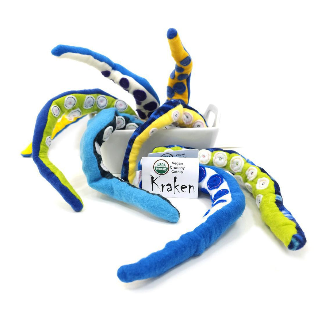 Cat Toy - Kraken Tentacle (Assorted Colors) by Miso Handmade