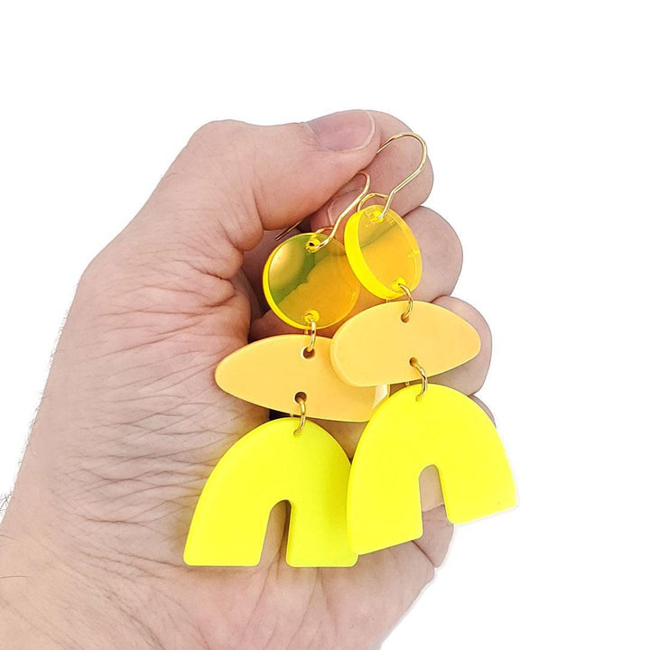 Earrings - Chubby Arch (Neon Citrus) by Chubby Bunny