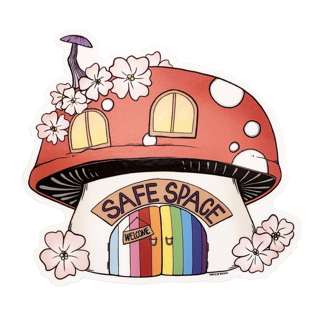 Sticker - Safe Space Red Mushroom by World of Whimm