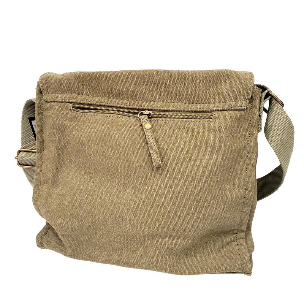 Messenger Bag - Cat Ninja on Motorcycle Black on Green Canvas Messenger Bag by Namu