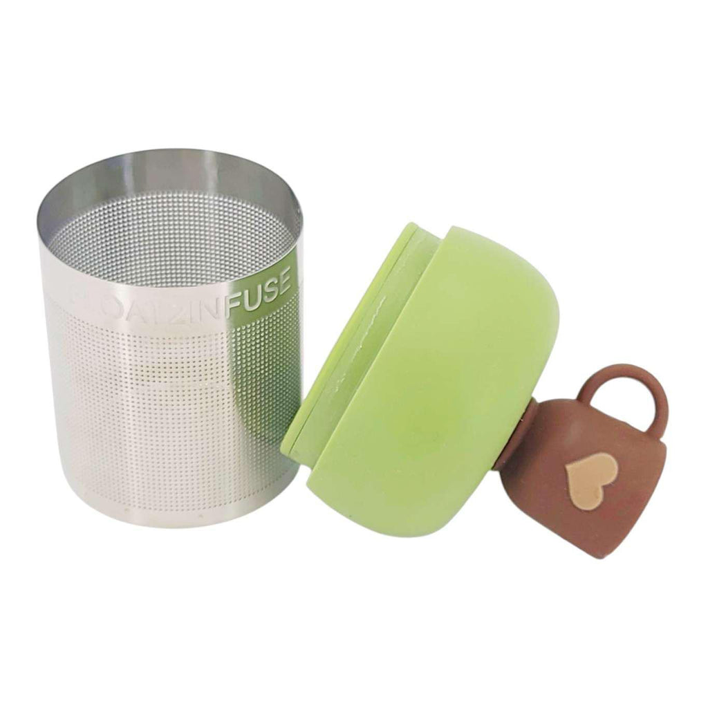 Tea Infuser - Heart Tea Cup (Green Base) by Float2Infuse