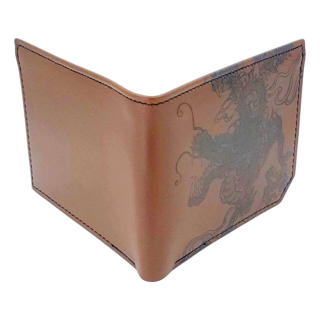 Leather Wallet - Dragon (Brown) by Backerton