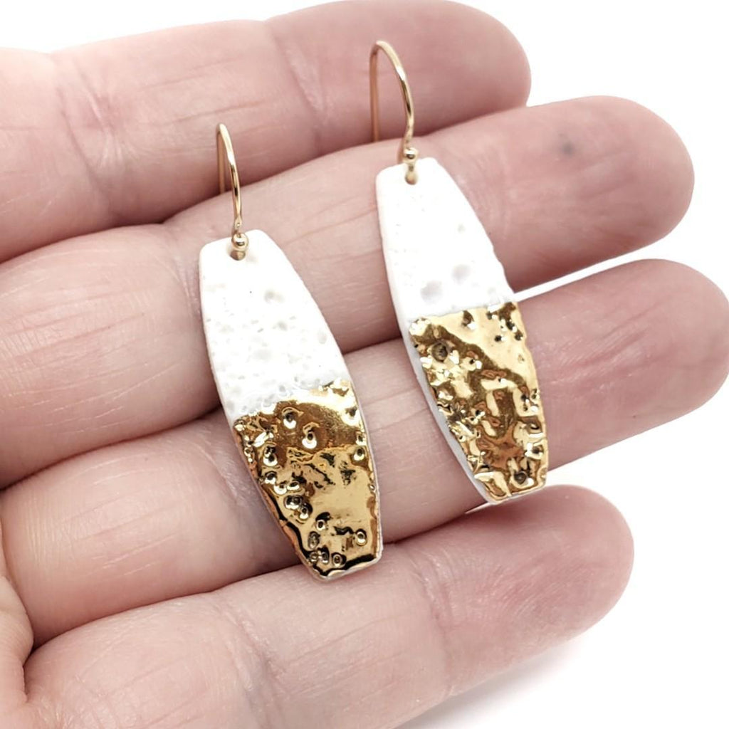 Earrings – Drops – Coral Board by Almeda Jewelry