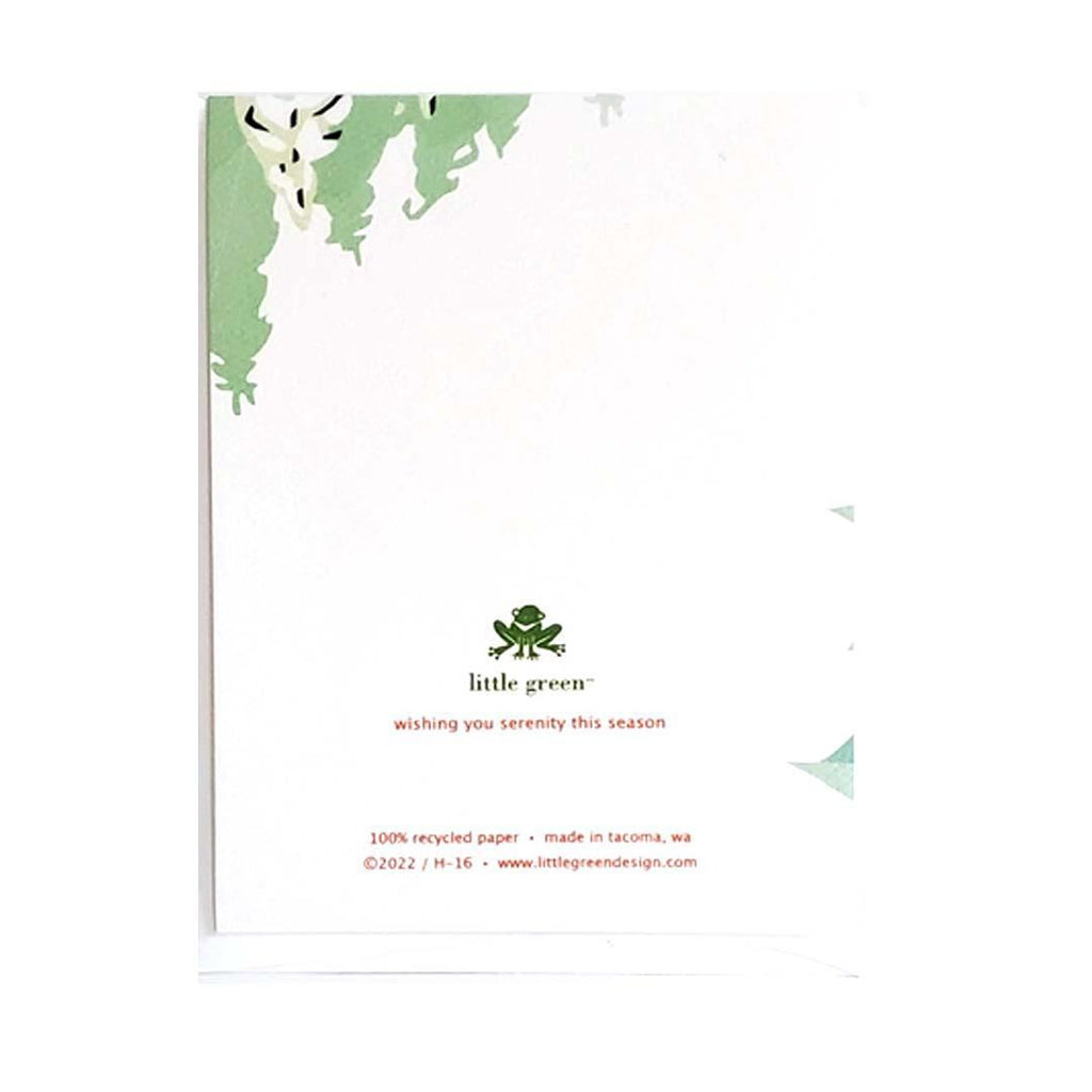 Card - Holiday - Wishing You Serenity This Holiday by Little Green