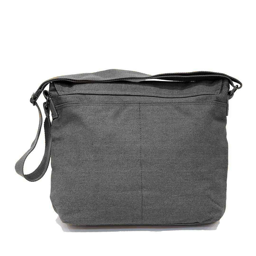 Laptop Bag - Science Squid Black on Gray Canvas Messenger Bag by Namu