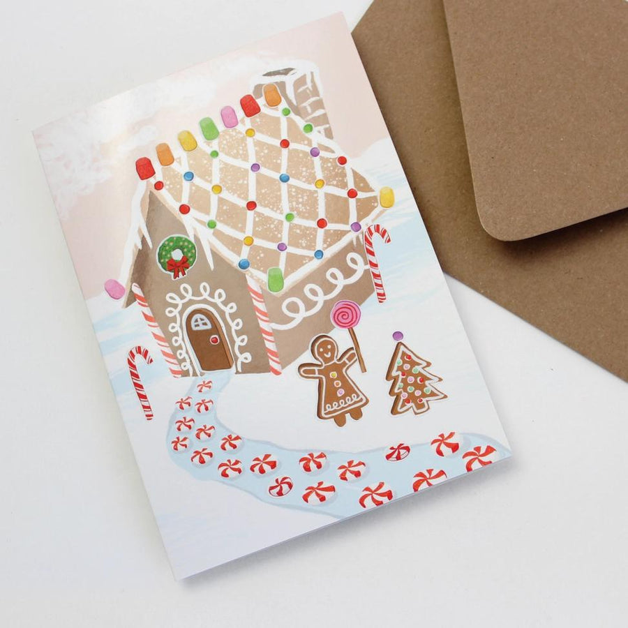 Card - Holiday - Gingerbread House by Inklings Paperie, image 3 of 3