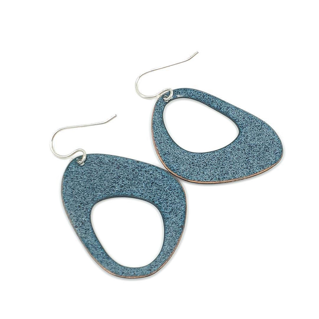 Earrings - Mod Retro (Solid Gray) by Magpie Mouse Studios