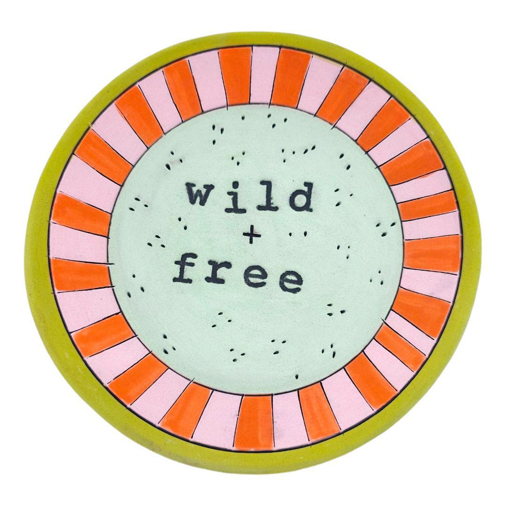Ring Dish - 5in - Wild + Free (Mint Green) by Leslie Jenner Handmade