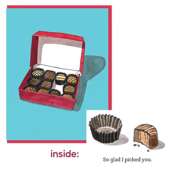 Card - Holiday - Chocolate Candy Box by Semi Sweet Press