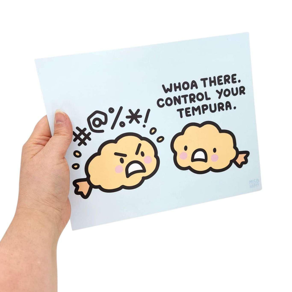 Art Print - 8x10 or 5x7 - Control Your TEMPURA by Mis0 Happy