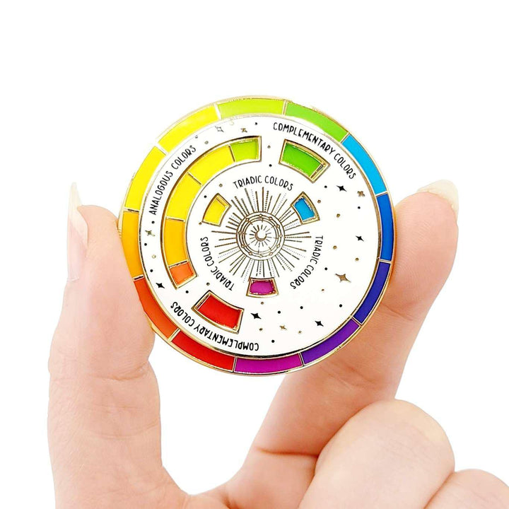 Enamel Pin - The Original Color Wheel© Interactive Spinner by The Gray Muse