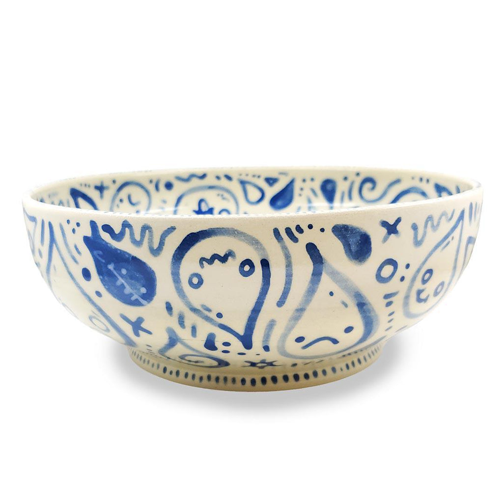 Bowl - 8.5 in - Raindrop Bowl by Dwadlings