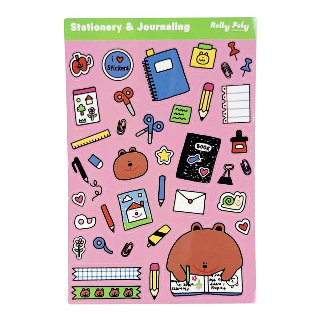 Sticker Sheet - Stationery + Journaling by Rolly Poly Studios