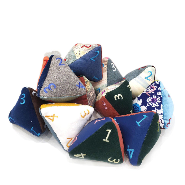 Cat Toy - D4 Catnip Plush (Assorted Colors) by Saving Throw Pillows